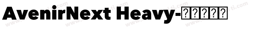 AvenirNext Heavy字体转换